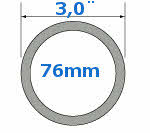 76mm RVS uitlaatdelen QSP